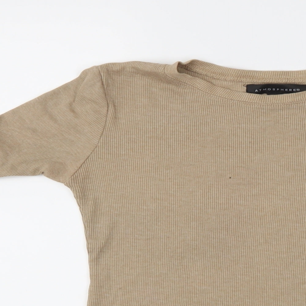 Atmosphere Womens Beige   Pullover Jumper Size 6