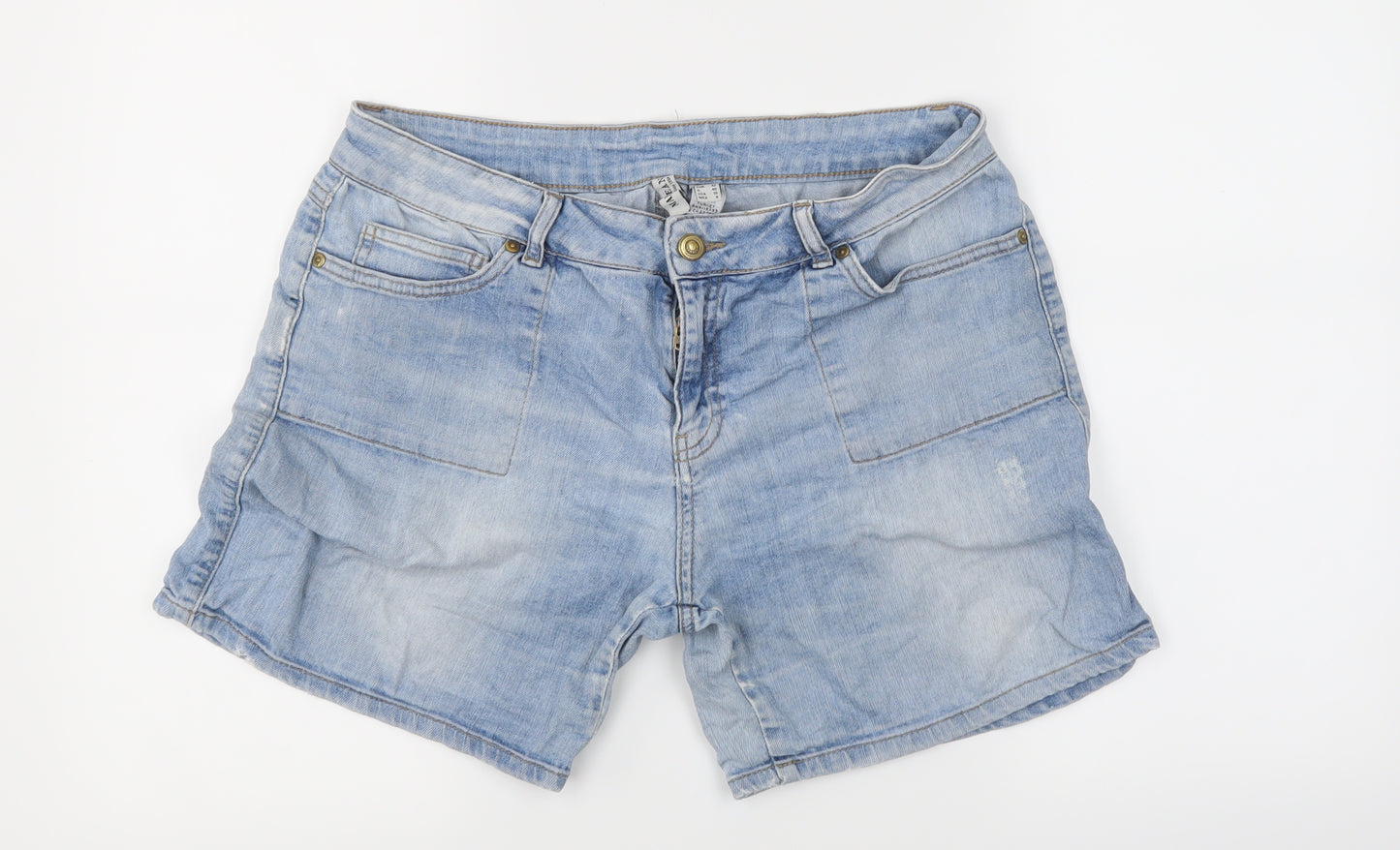 mango jeans Womens Blue   Mom Shorts Size 14 - Denim shorts