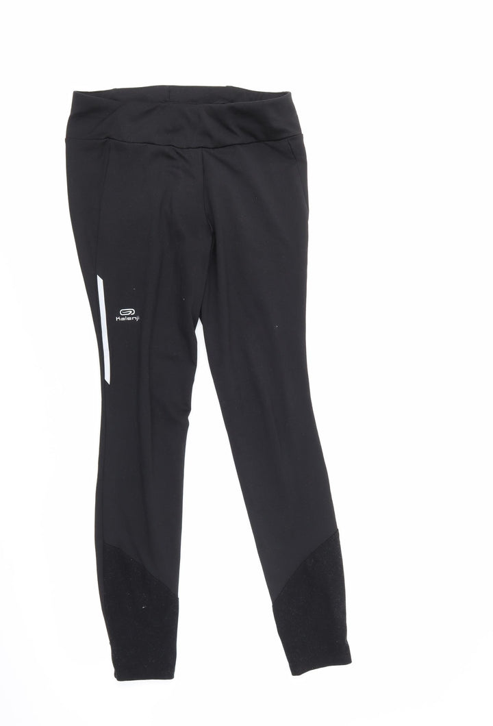 Preworn Womens Black Track Pants Leggings L28 in