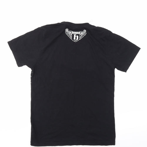 HATTON Mens Black    T-Shirt Size S