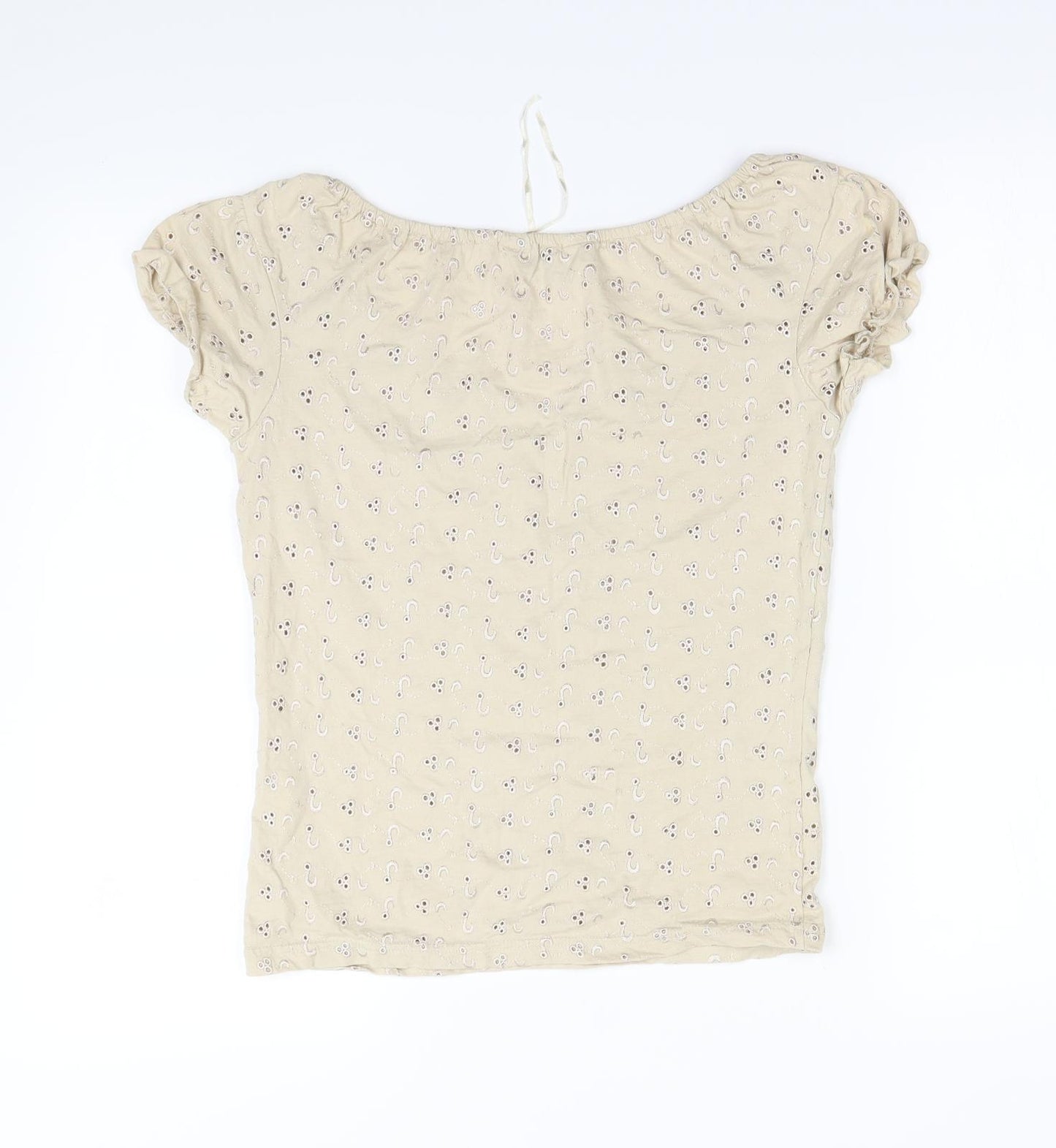 New Look Womens Beige   Basic Blouse Size 10