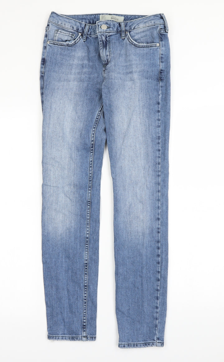 Topshop Womens Blue Skinny Jeans Size 25 in L28 in