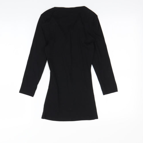 Jane Norman Womens Black   Basic Blouse Size 8
