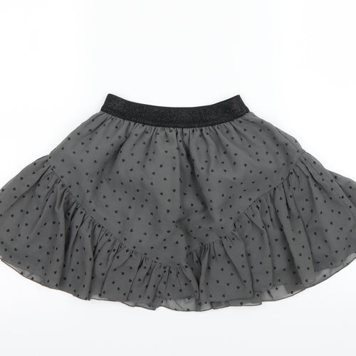M&S Girls Green Polka Dot  Mini Skirt Size 6-7 Years