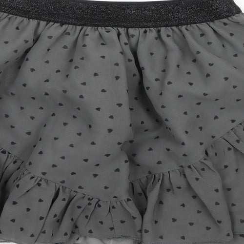 M&S Girls Green Polka Dot  Mini Skirt Size 6-7 Years