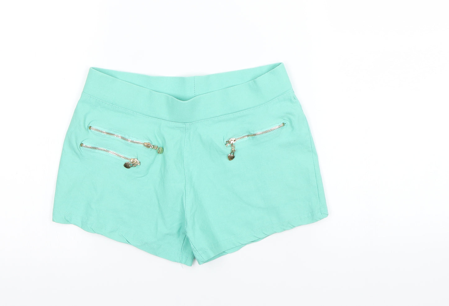 Preworn Girls Green   Culotte Shorts Size XL