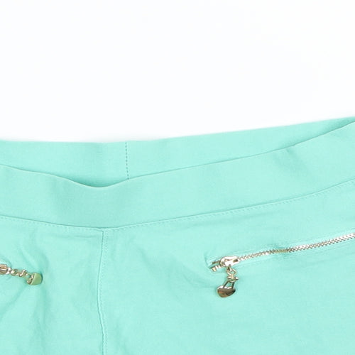 Preworn Girls Green   Culotte Shorts Size XL