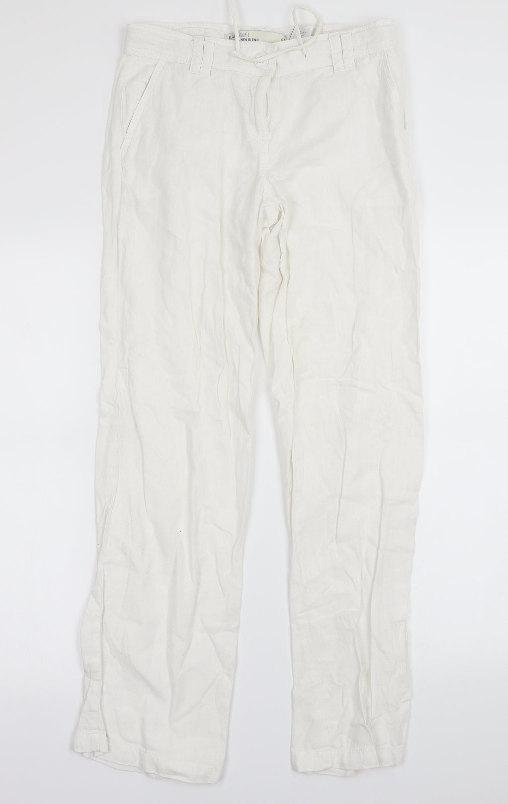 NEXT Womens White   Trousers  Size 6 L29 in