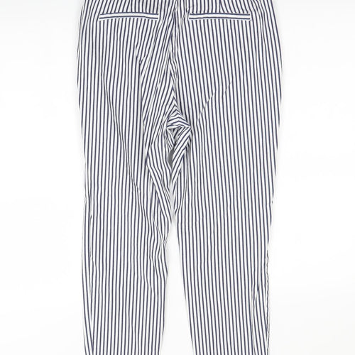 Vera Moda Womens White Striped  Trousers  Size S L28.5 in