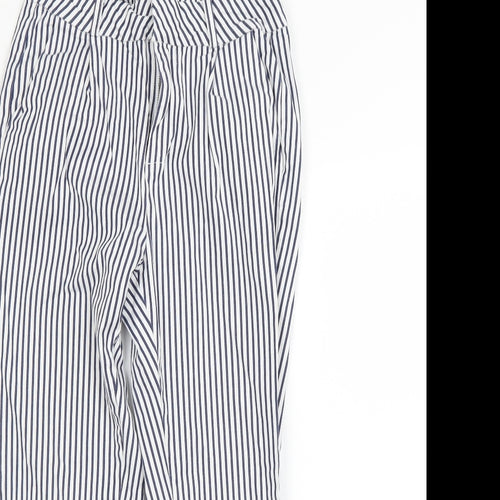 Vera Moda Womens White Striped  Trousers  Size S L28.5 in