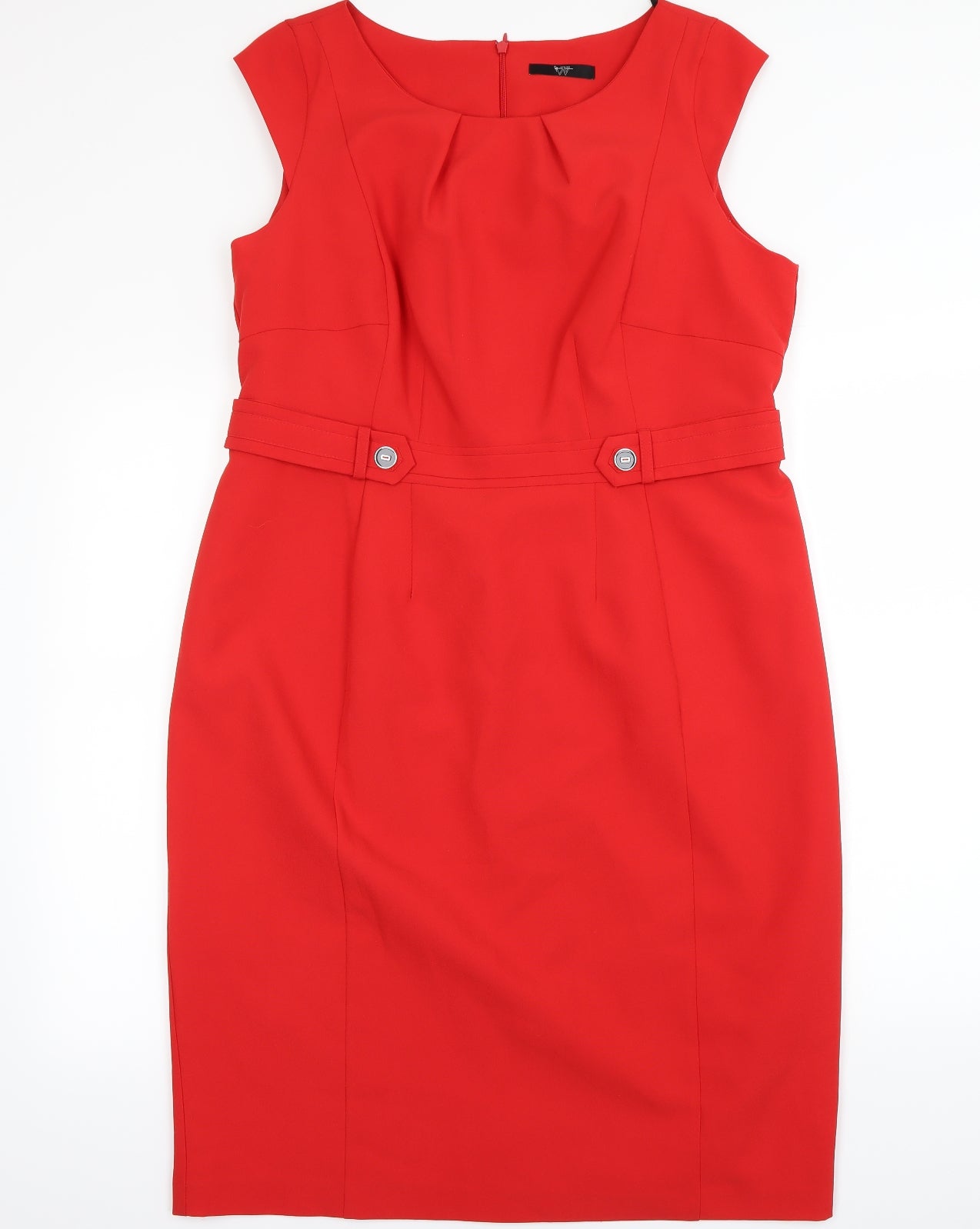 Preworn Womens Red   Pencil Dress  Size 18