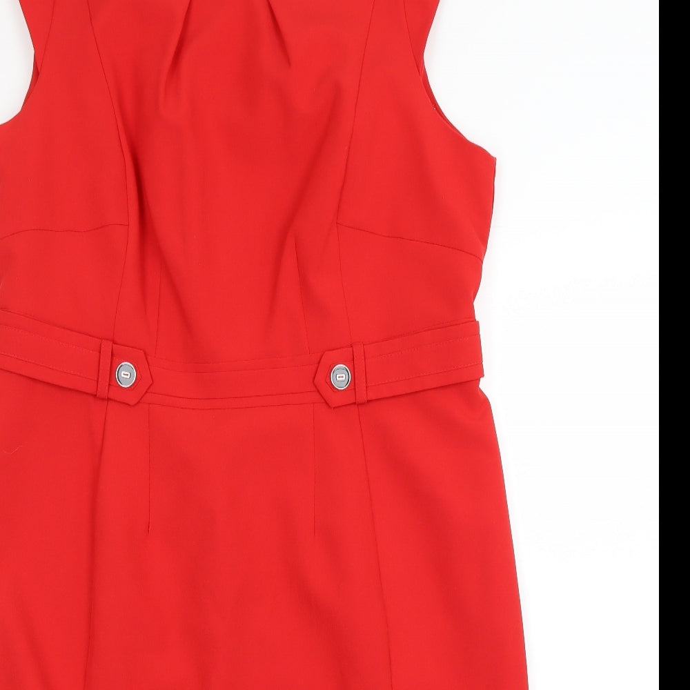 Preworn Womens Red   Pencil Dress  Size 18