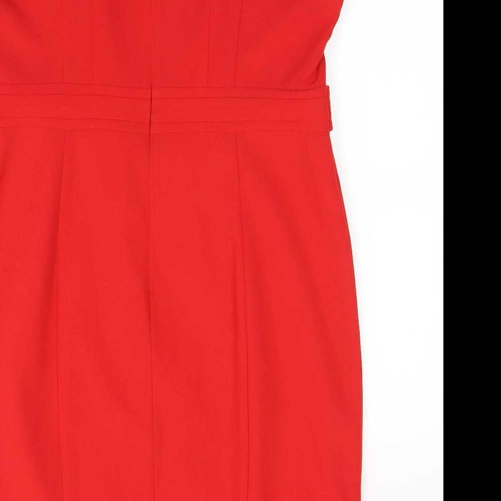 Preworn Womens Red   Pencil Dress  Size 18