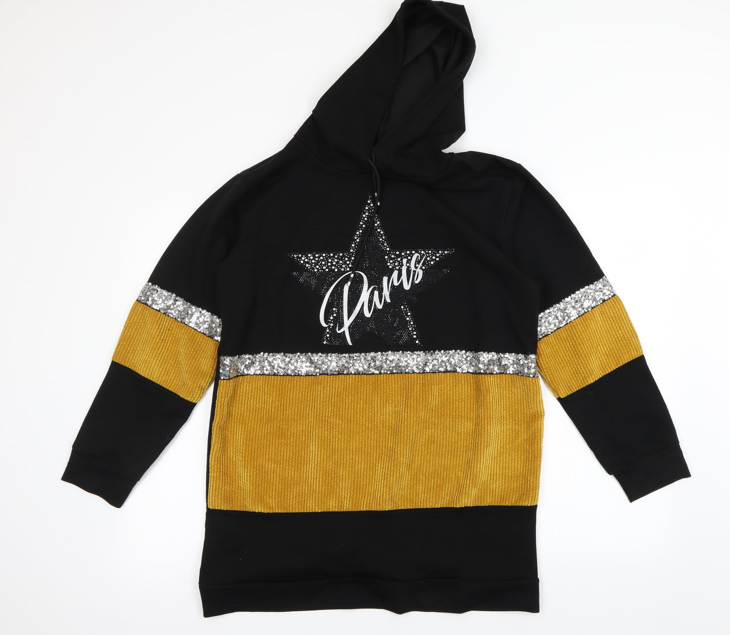 HORA Womens Black   Pullover Hoodie Size M