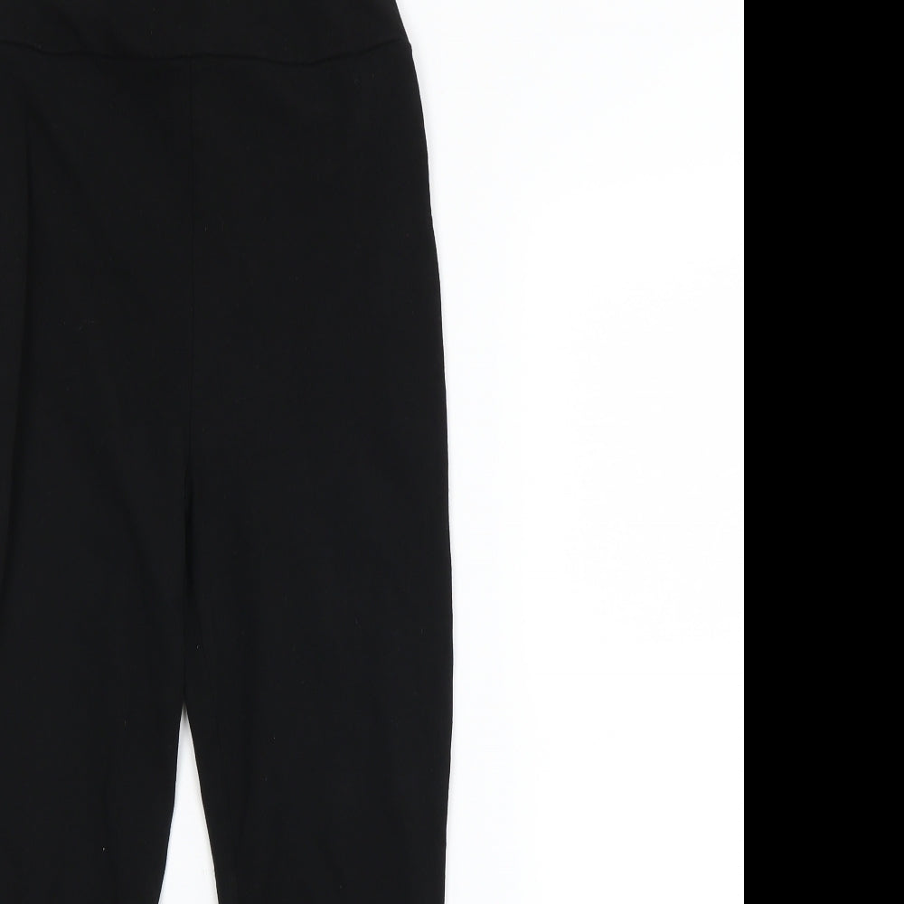 River Island Womens Black   Cropped Leggings Size 12 L24 in