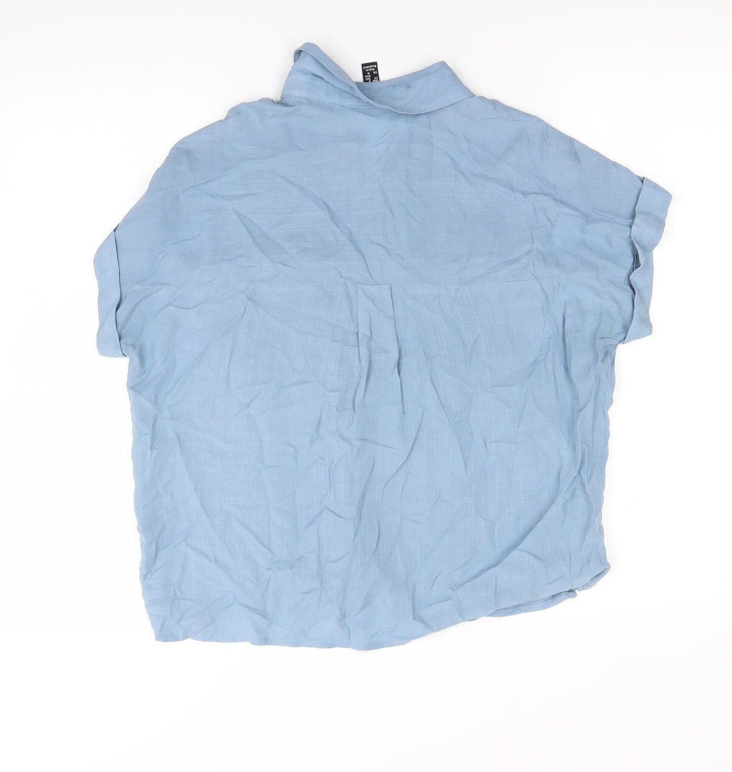New Look Womens Blue   Basic Button-Up Size 8