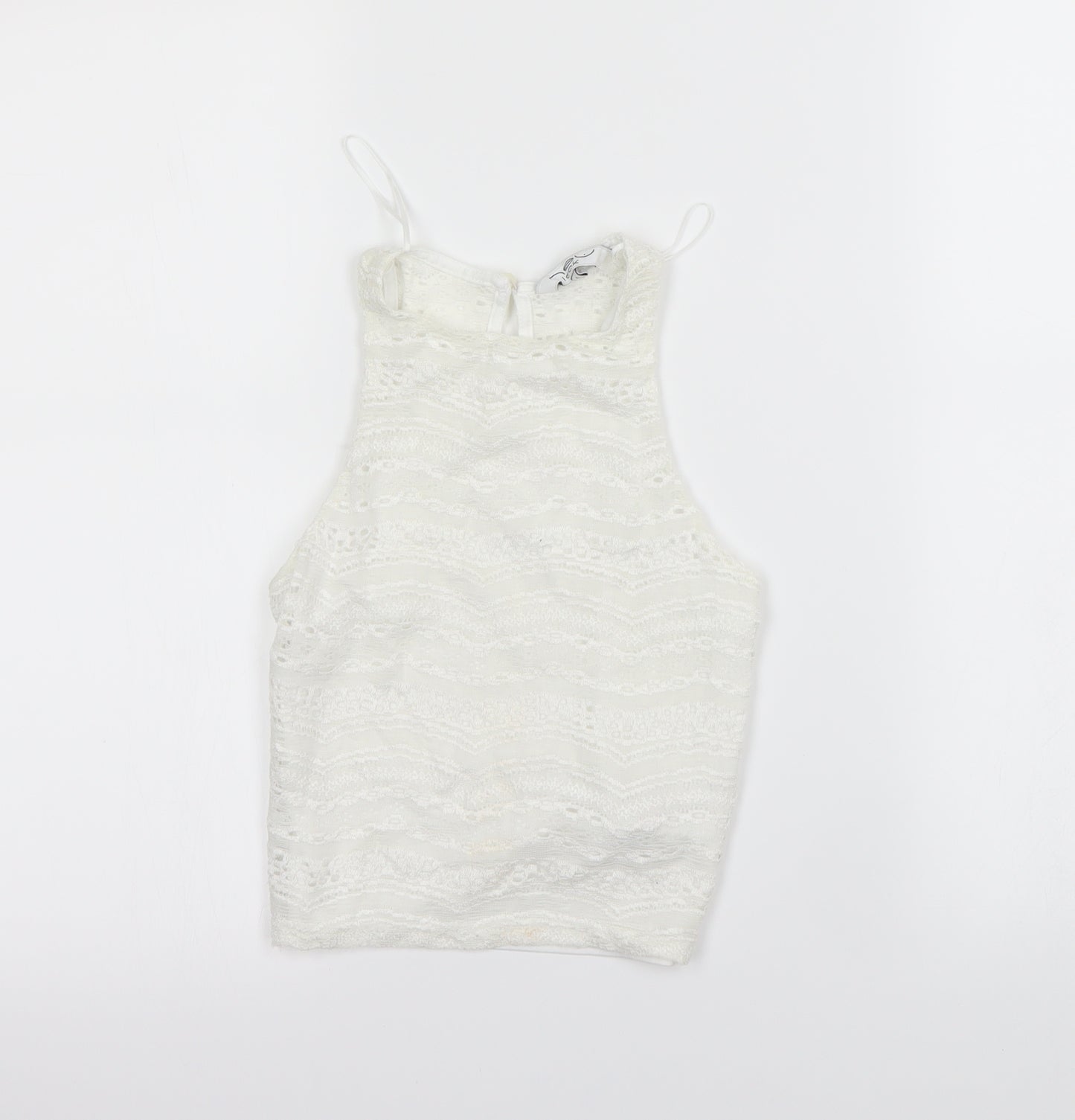 New Look Womens Ivory   Cropped Tank Size 6
