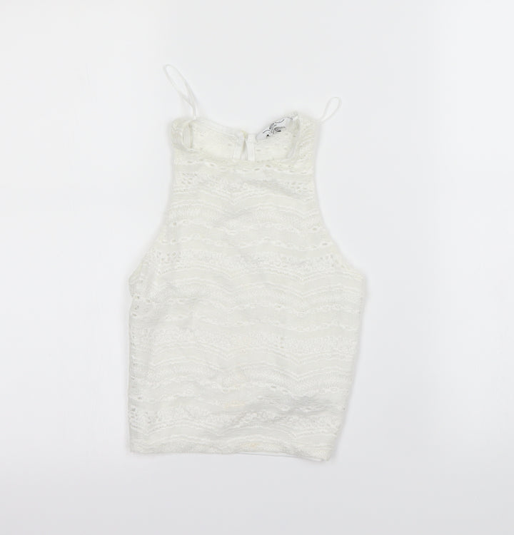 New Look Womens Ivory   Cropped Tank Size 6