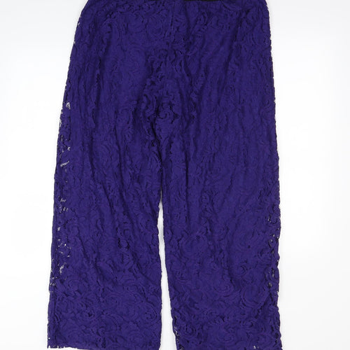 Christopher Fink Womens Purple   Dress Pants Trousers Size XL L30 in