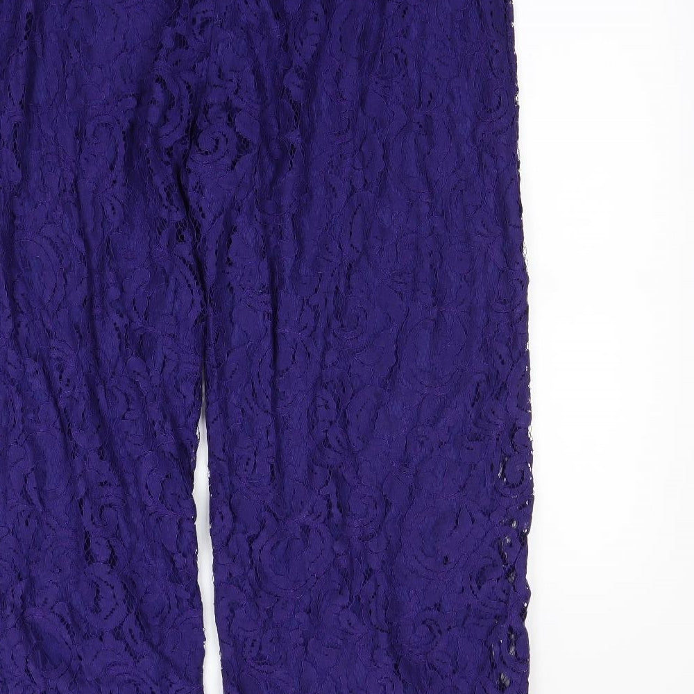 Christopher Fink Womens Purple   Dress Pants Trousers Size XL L30 in
