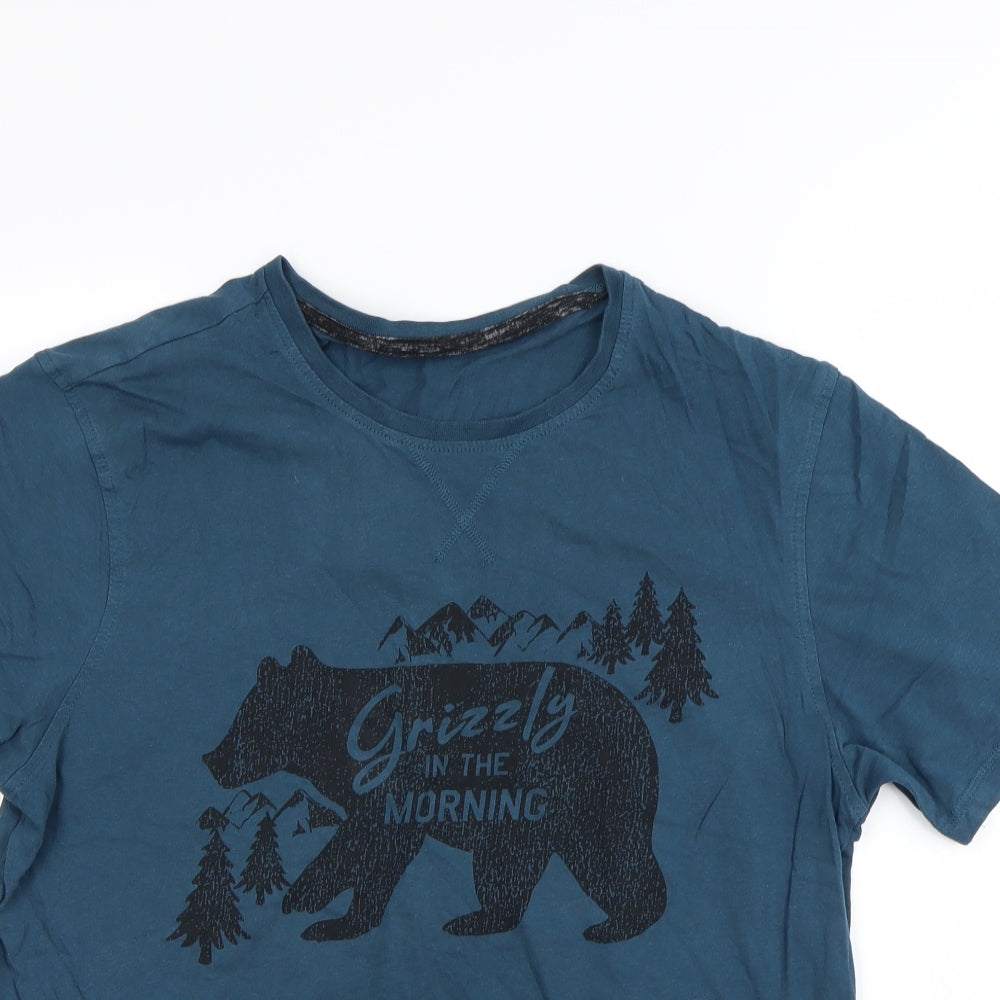 George Mens Blue    T-Shirt Size M