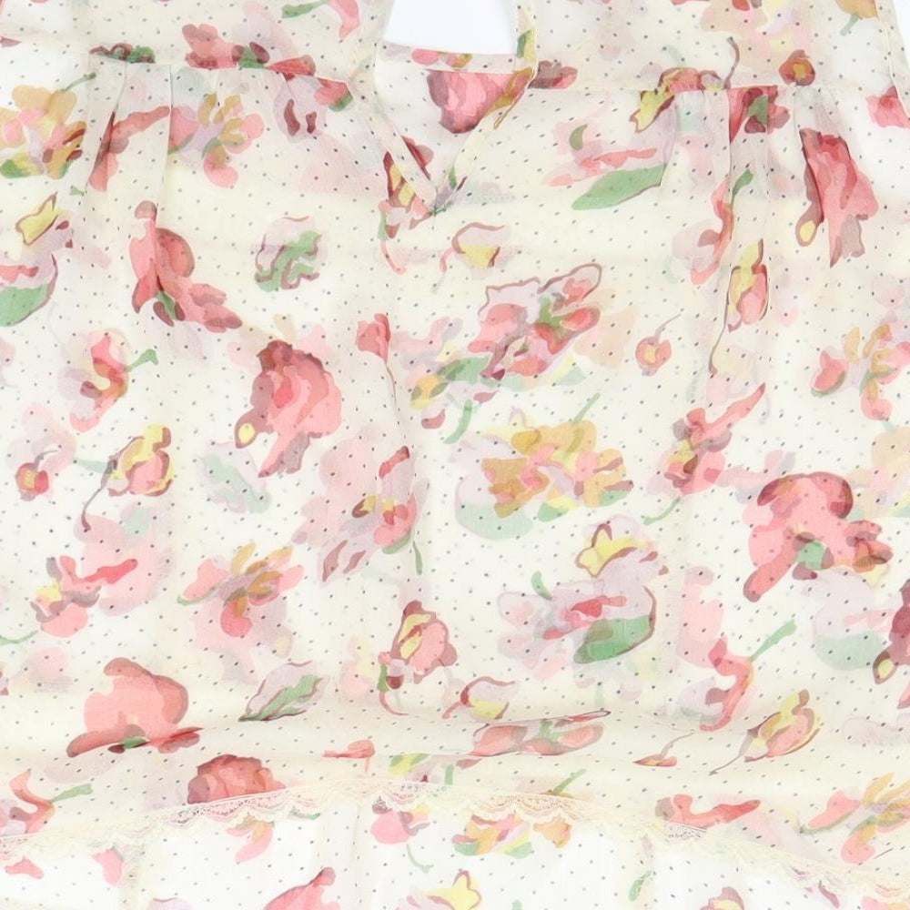 Glamorous Womens Beige Floral  Camisole Blouse Size 12