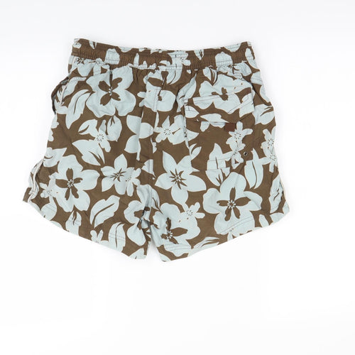 NEXT Mens Blue Floral  Sweat Shorts Size S - swim short