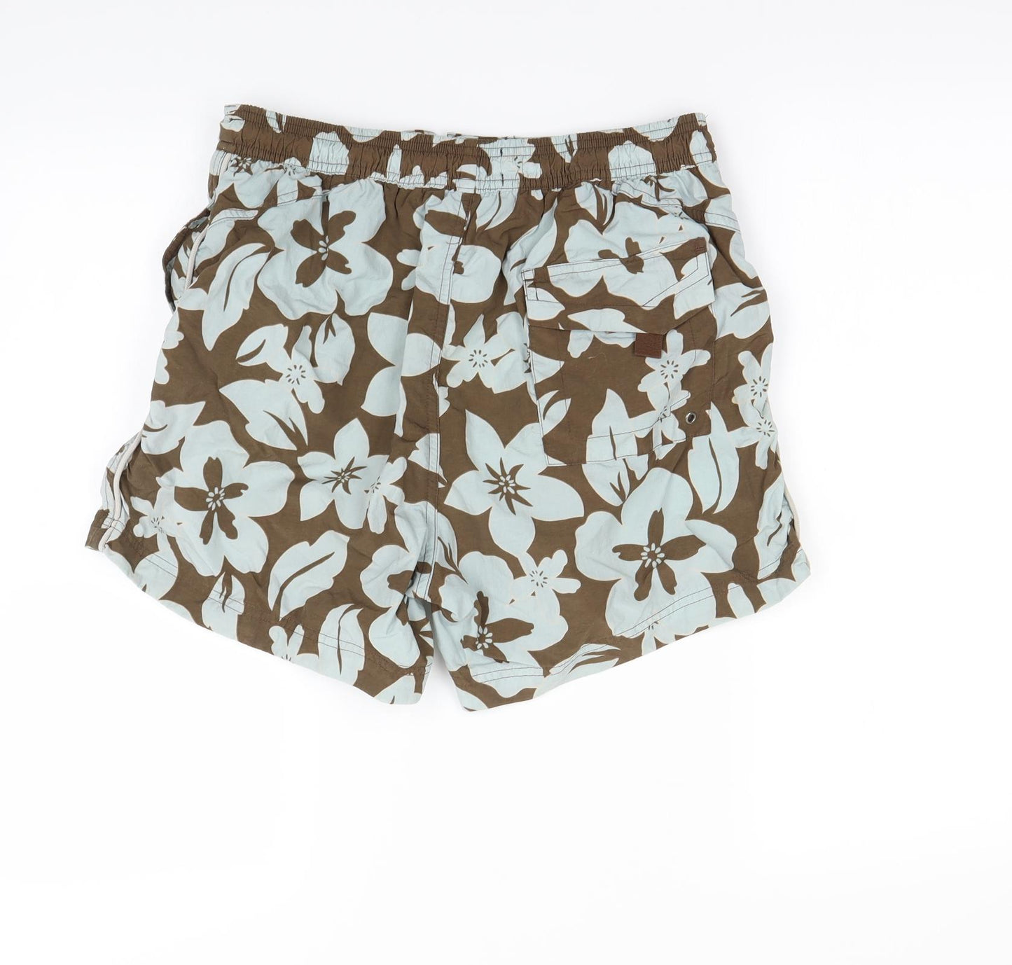 NEXT Mens Blue Floral  Sweat Shorts Size S - swim short