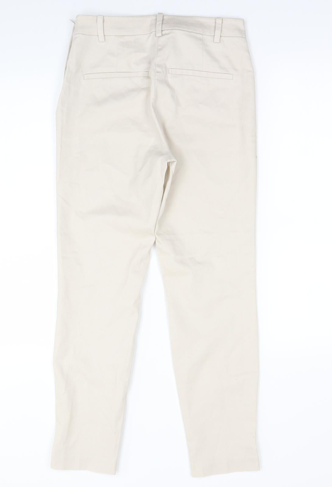 H&M Womens Beige   Trousers  Size 6 L27 in
