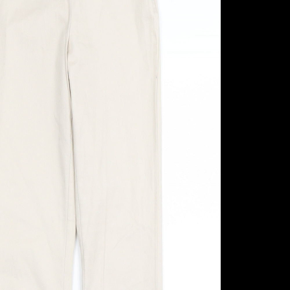 H&M Womens Beige   Trousers  Size 6 L27 in