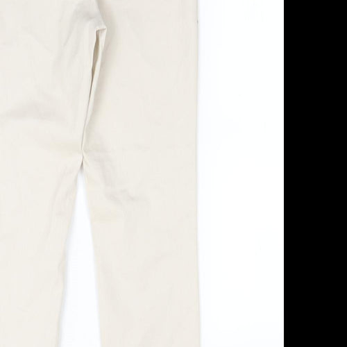 H&M Womens Beige   Trousers  Size 6 L27 in