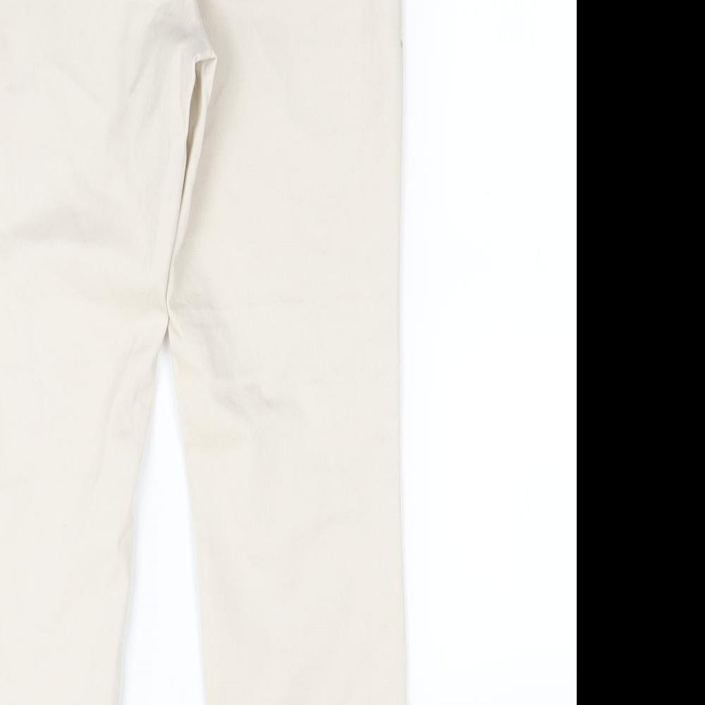 H&M Womens Beige   Trousers  Size 6 L27 in
