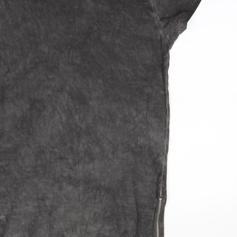 Genetic Apparel Mens Grey    T-Shirt Size S