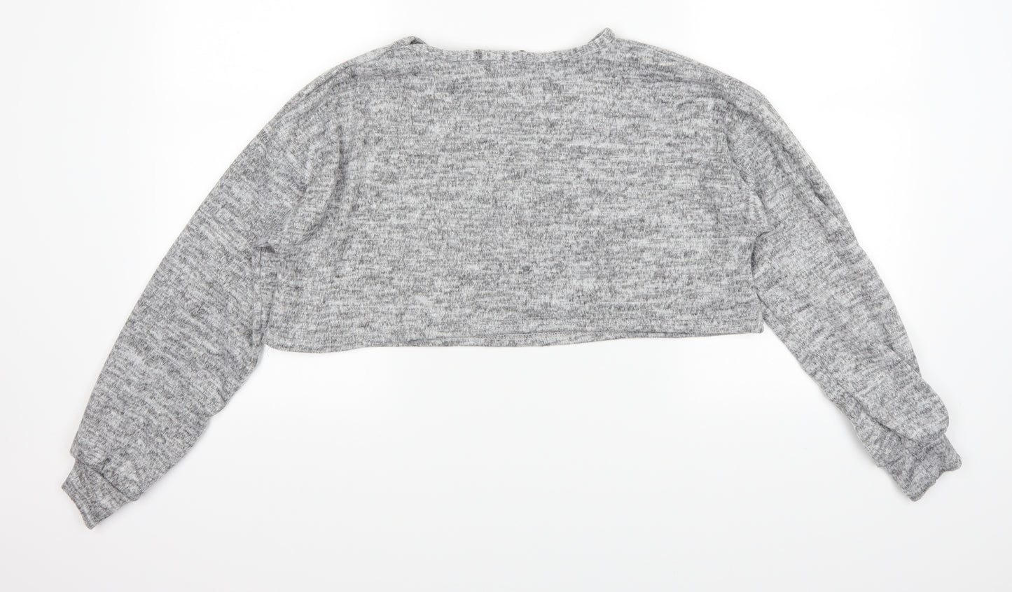 PRETTYLITTLETHING Womens Grey   Pullover Jumper Size 10