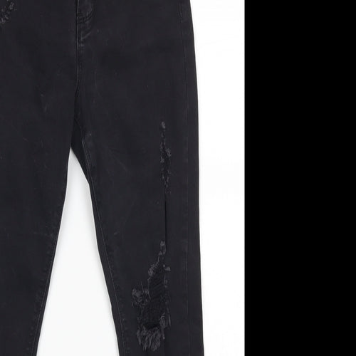 Missguided Womens Black   Skinny Jeans Size 4 L24 in