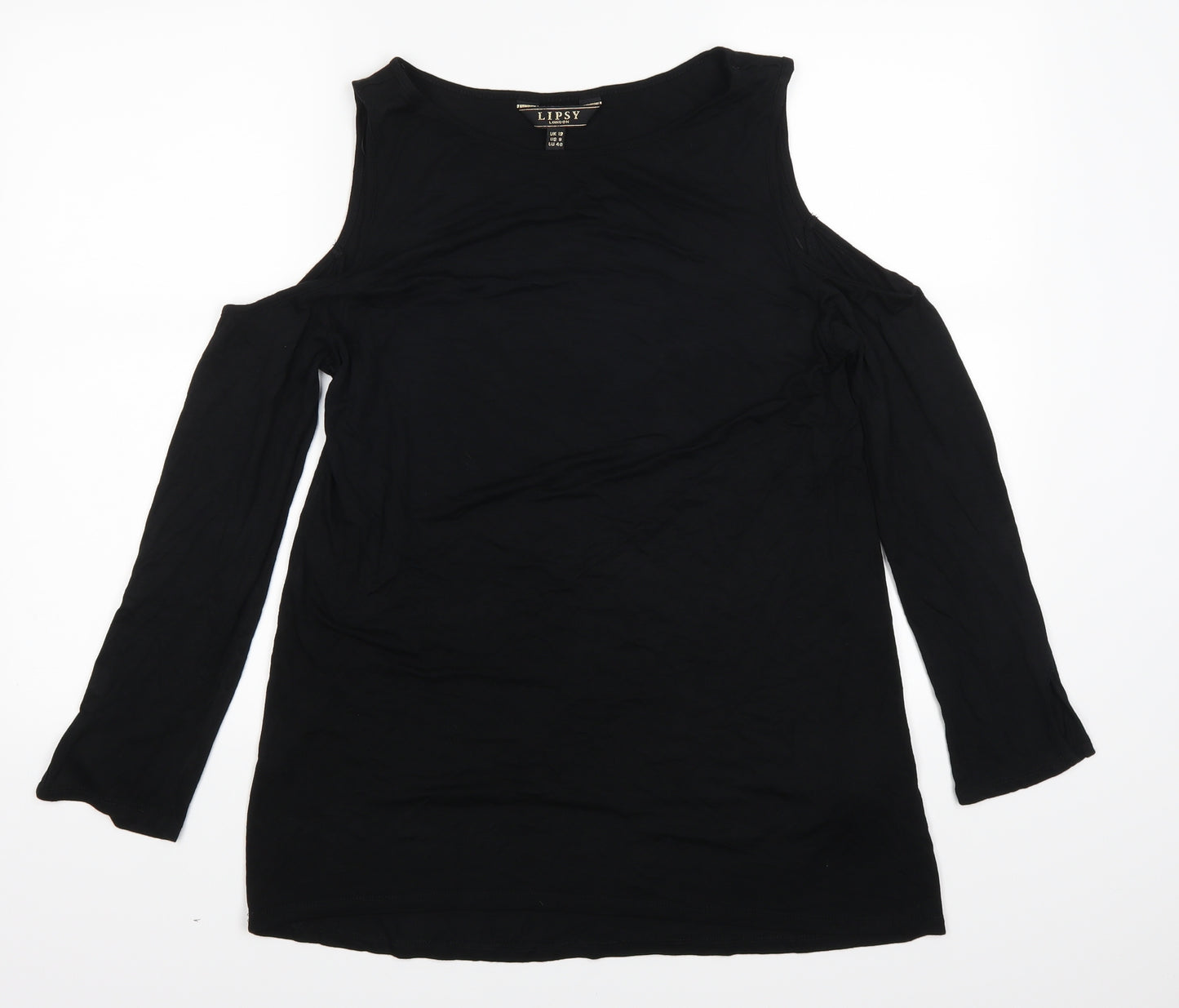 Lipsy Womens Black   Basic Blouse Size 12
