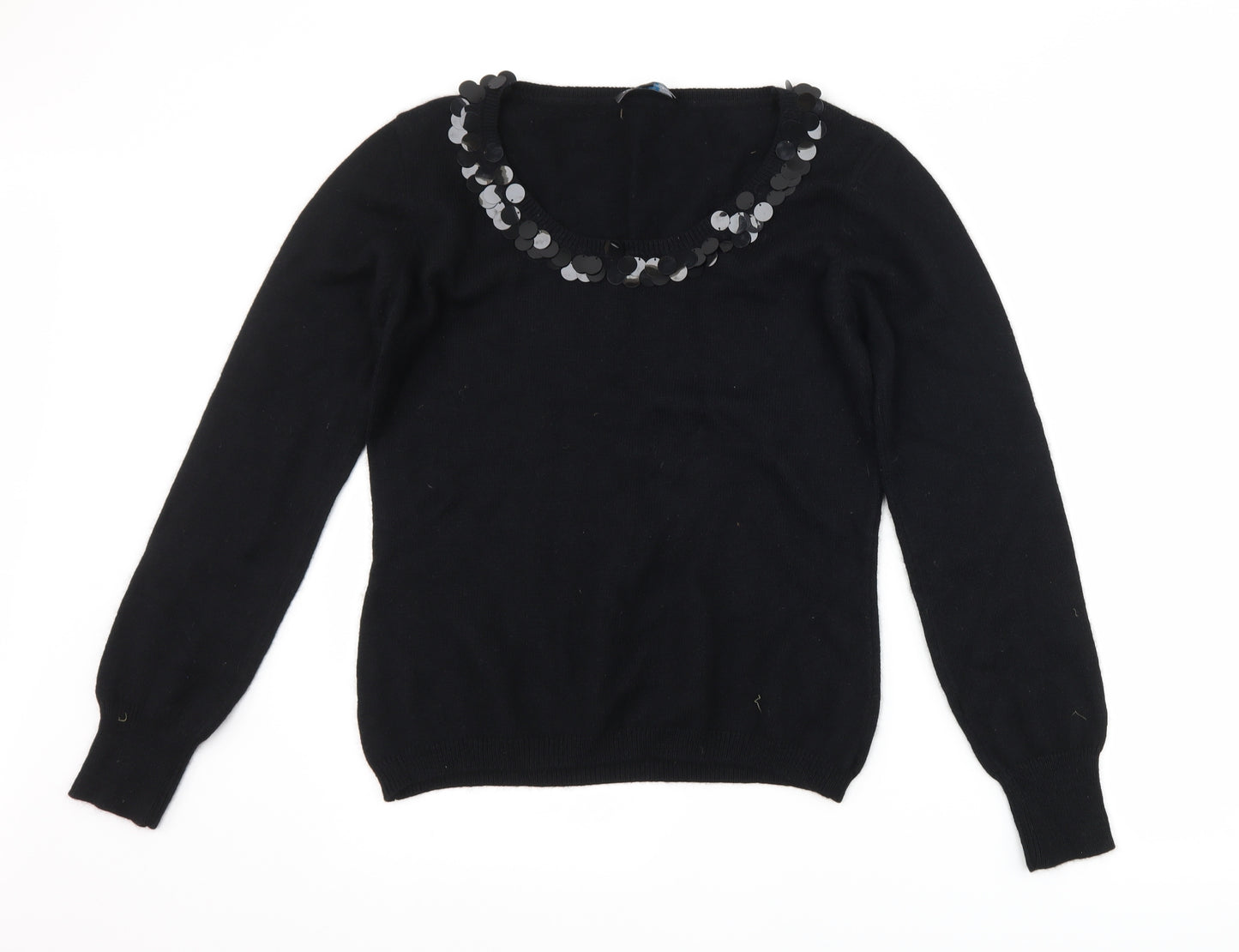 Betty Jackson Womens Black   Pullover Jumper Size L