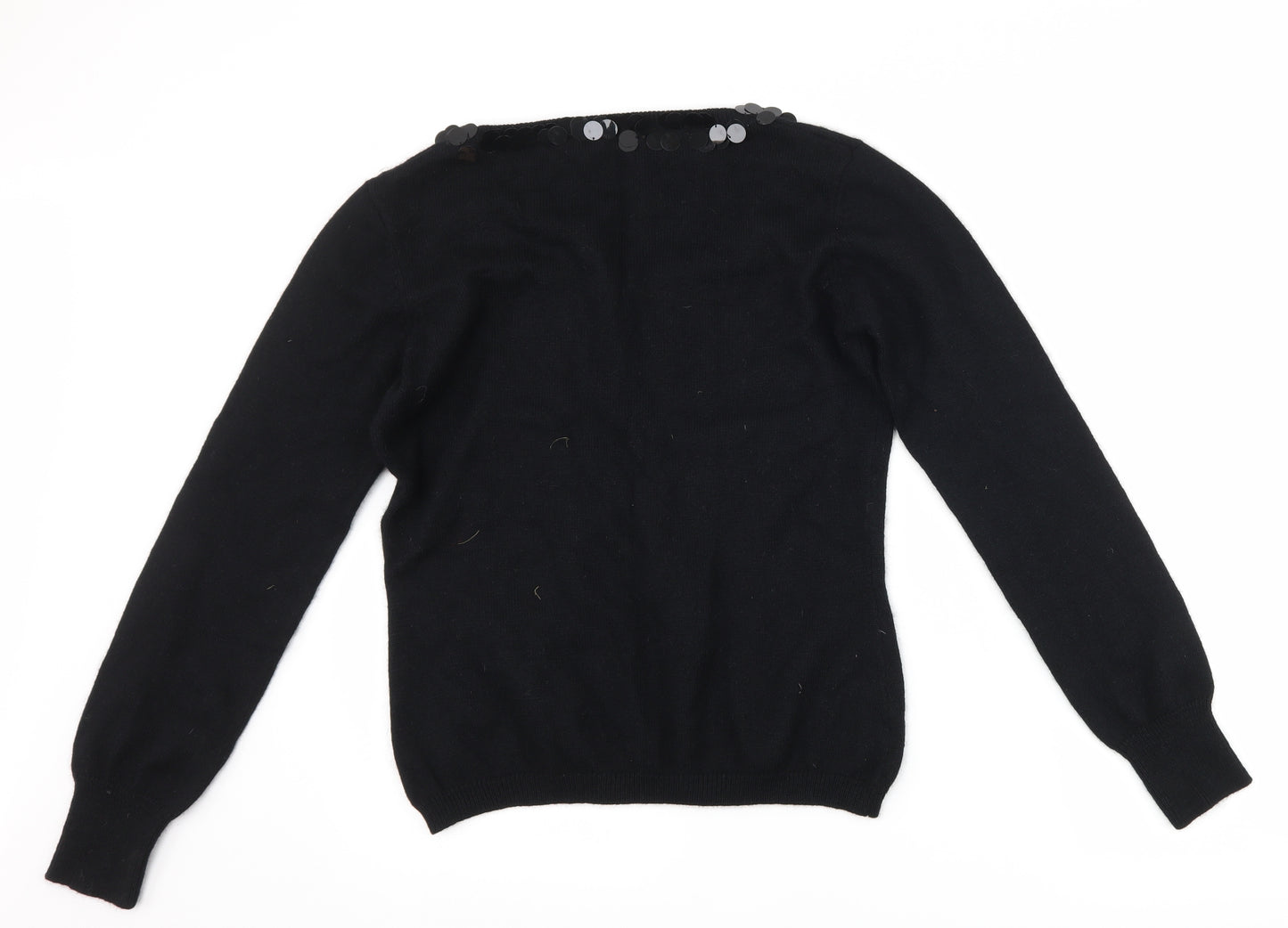 Betty Jackson Womens Black   Pullover Jumper Size L