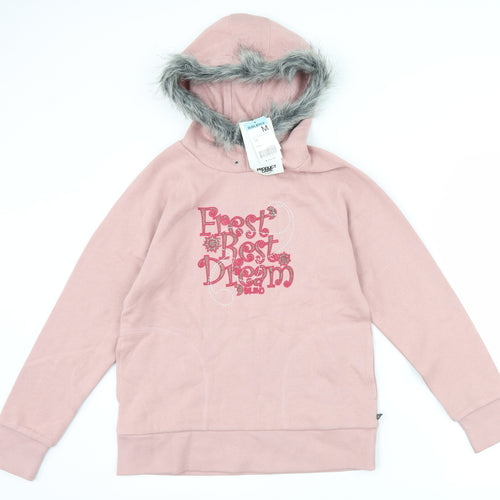 Belino Womens Pink   Pullover Hoodie Size M  - slogan