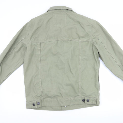 Pull&Bear Mens Green  Denim Jacket  Size M