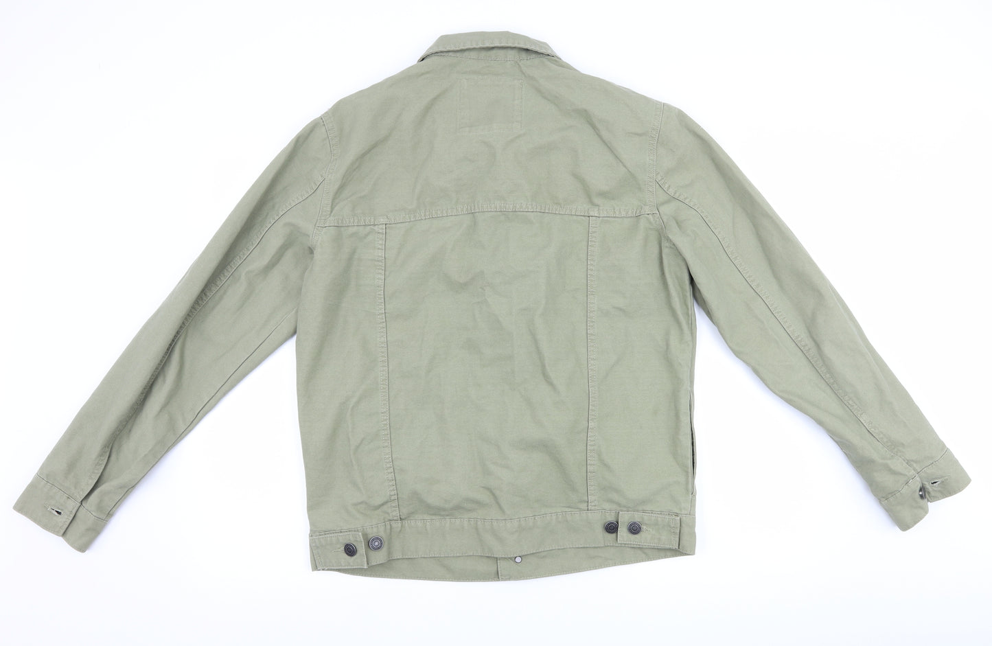 Pull&Bear Mens Green  Denim Jacket  Size M