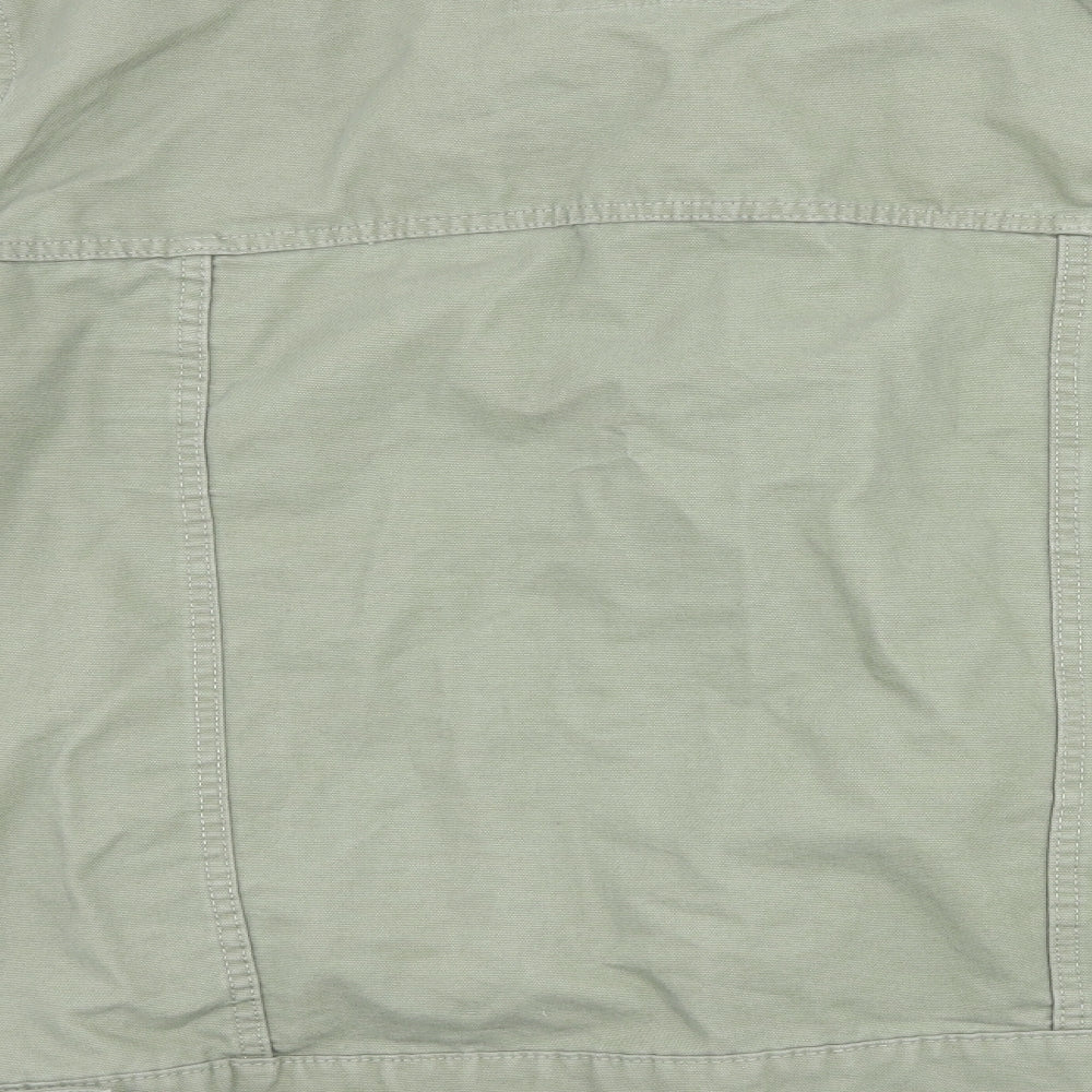 Pull&Bear Mens Green  Denim Jacket  Size M