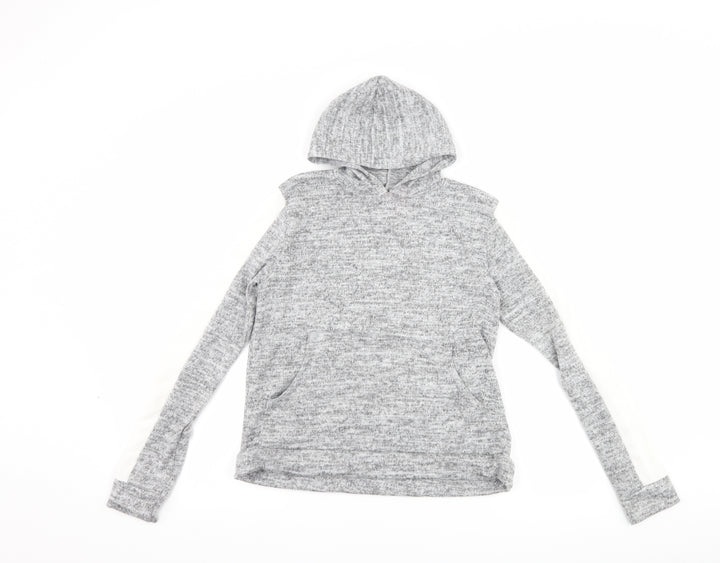 PRETTYLITTLETHING Womens Grey Pullover Hoodie Size 6