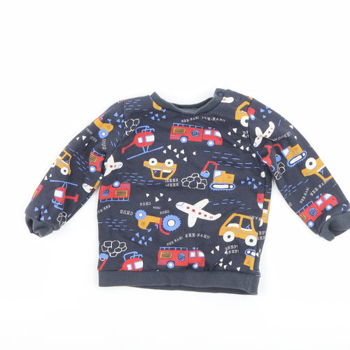 F&F Baby Grey   Pullover Jumper Size 3-6 Months  - cars