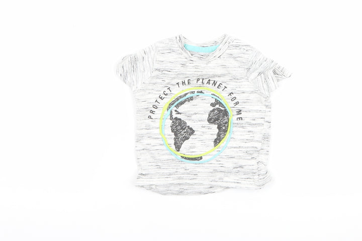 F&F Baby Grey   Basic T-Shirt Size 3-6 Months  - graphic