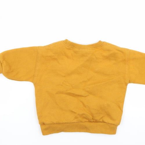 F&F Baby Yellow   Pullover Jumper Size 3-6 Months  - Tiger