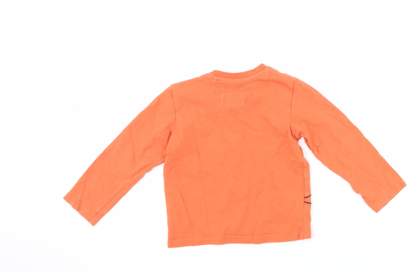 TU Baby Orange Batik  Basic T-Shirt Size 18-24 Months  - Fox