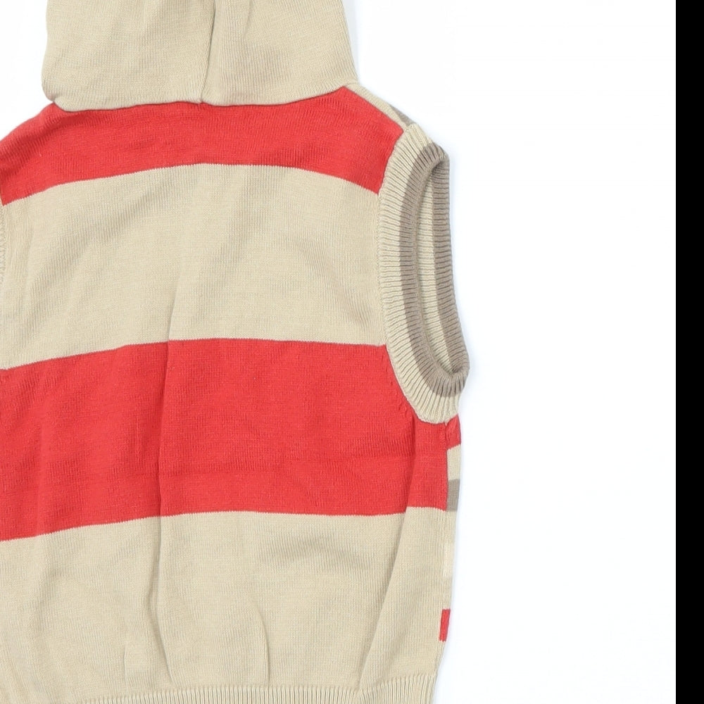 Ladybird Boys Brown Striped  Pullover Jumper Size 18-24 Months