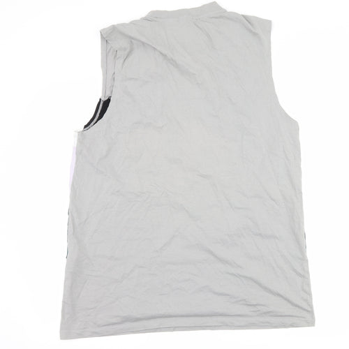 ASOS Mens Grey Striped  Basic Tank Size 2XL