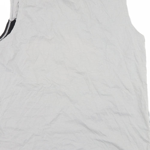 ASOS Mens Grey Striped  Basic Tank Size 2XL